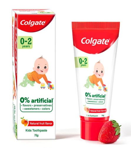 Colgate Enamel Protection Toothpaste for Kids (0-2 years) 70 gm (Pack Of 2) Fs