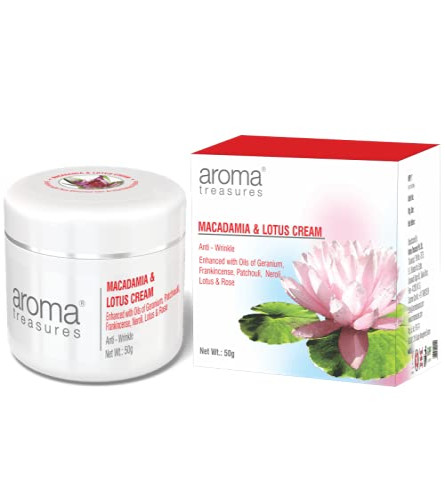 Aroma Treasures Macadamia and Lotus Cream 50 gm (free shipping)