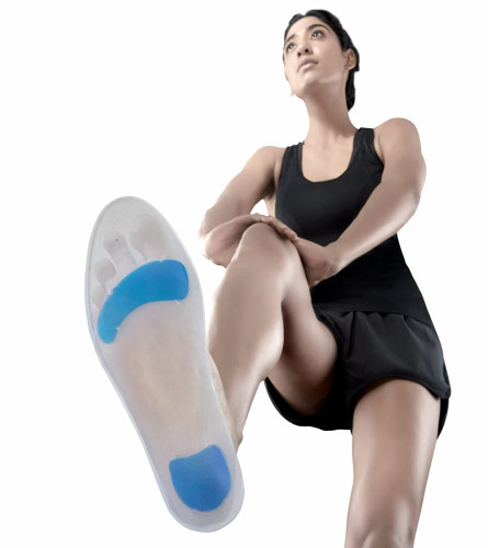 Vissco Foot Support Silicone Insoles Used for Foot Walking, Sports Running, Jogging, - Small