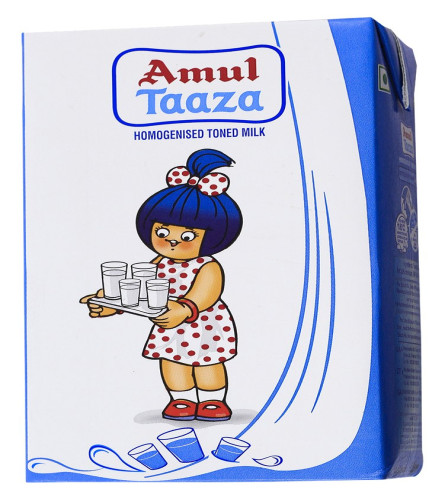 Amul Taza - 1L Pack Free shipping worldwide