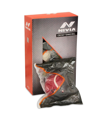 Nivia Heavy Tennis Ball Cricket Ball Red