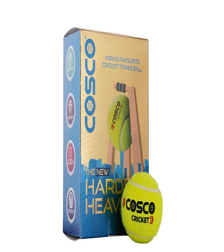 Cosco Light Cricket Tennis Ball Green Color