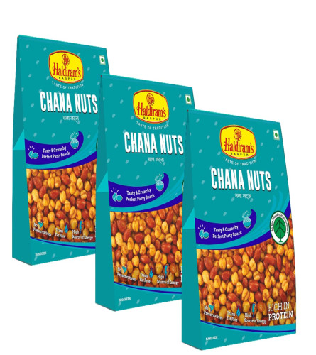 Haldiram's Nagpur Chana Nuts (Pack of 3 X 200 g) Free shipping world
