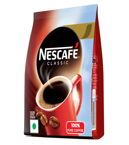 Nescafé Classic Instant Coffee Powder, 200 g Pouch | Instant Coffee Made with Robusta Beans