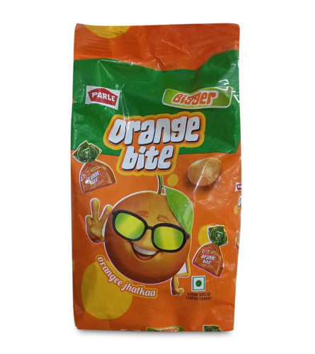 Parle Bigger Orange Bite, 195g Pouch , Free shipping worldwide