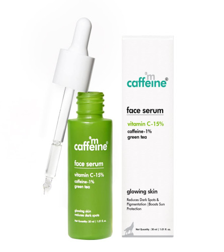 mCaffeine 15% Vitamin C Face Serum for Pigmentation & Dark Spot | Day & Night Serum for Face
