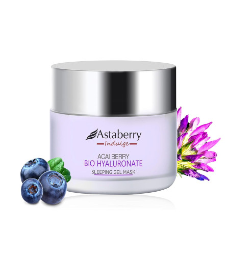 Astaberry Indulge Acai Berry Bio Hyaluronate Sleeping Gel Mask For Face