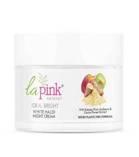 La Pink Ideal Bright Night Cream with 100% Microplastic Free Formula for Glass Brightening