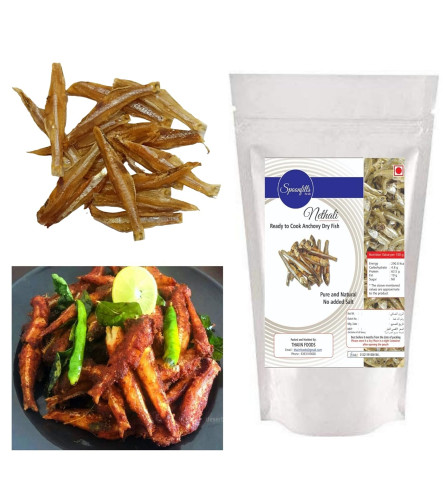 Big Size Traditionally Preserved Kerala Nethali Karuvadu Fully Dressed Anchovy Dry Fish Without Head