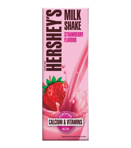 Buy Hershey's Milk Shake Strawberry ,200ml (Pack of 3) Free shipping worldwide