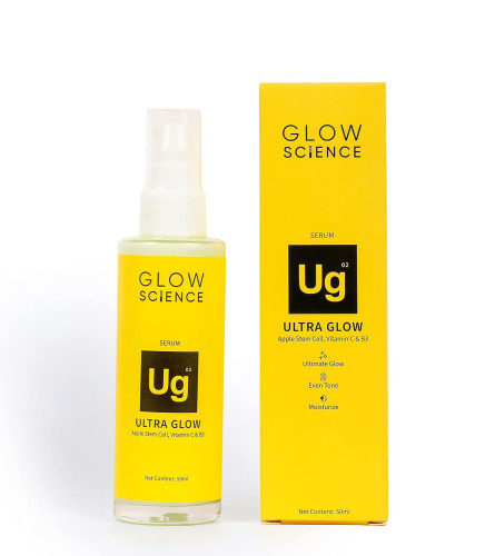 Glow Science Ultra Glow Serum - With Apple Stem Cell,Vitamin C & Niacinamide