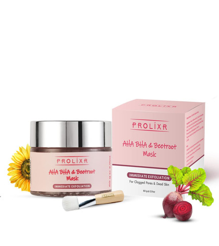 Prolixr AHA BHA & Beetroot Exfoliating Face Mask