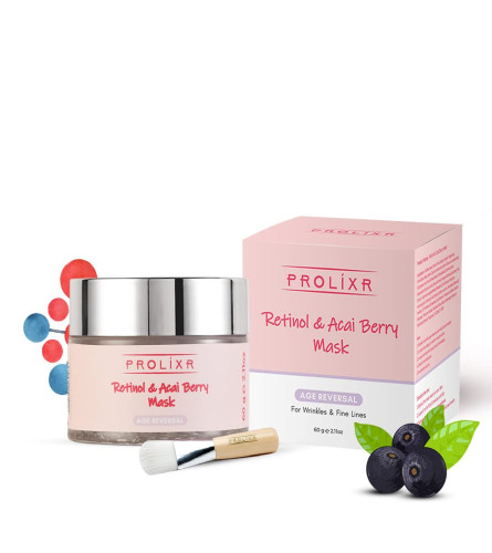 Prolixr Retinol & Acai Berry Age Reversal Face Mask