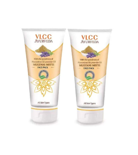 VLCC Multani Mitti Gesichtspackung 100 g (4er-Pack) kostenloser Versand