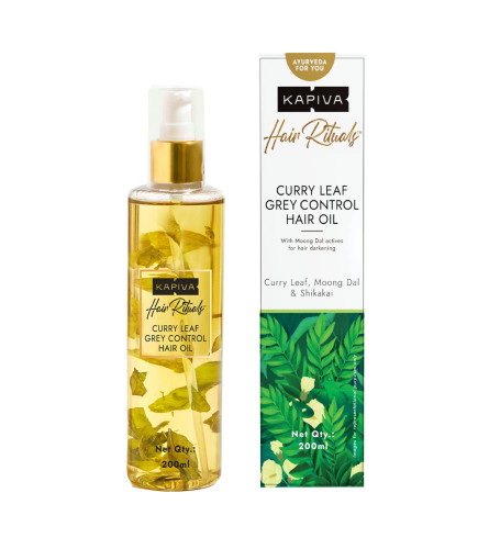 Kapiva Curry Leaf Grey Control Haaröl 200 ml (Kostenloser Versand)