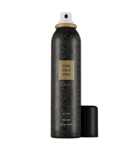 Avon Little Black Dress Lace Oriental Floral Body Spray para mujer