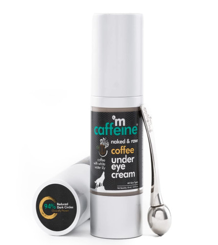 Crema debajo de los ojos MCaffeine Coffee con rodillo para ojos