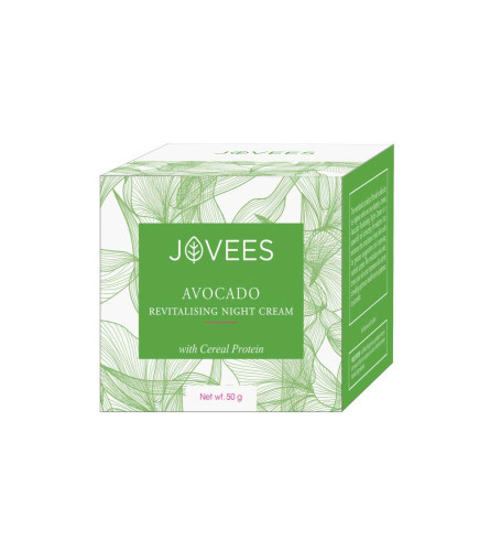 Jovees Nachtcreme mit Avocado für jüngere und strahlende Haut 50 gm (2er Pack) Kostenloser Versand