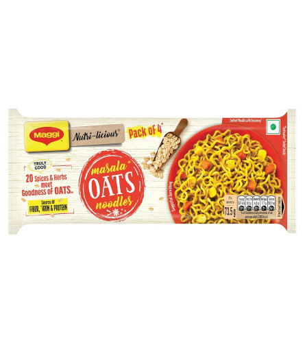 MAGGI Nutri-Licious Oats Noodles, Masala, 294 Grams / 300G (Weight May Vary) ( Free Shipping )