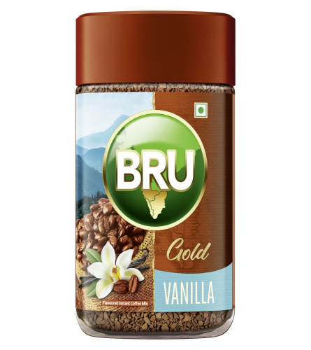 Bru Gold Vaniglia 100g | Caffè liofilizzato premium | Caffè istantaneo aromatiz