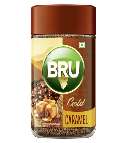 Bru Gold Caramello 100g | Caffè solubile aromatizzato | Un tocco di gusto al tuo