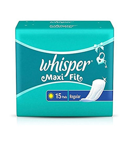 Whisper Maxi Nights Damenbinden für Damen, normal 15 Stück (2er-Pack) Kostenloser Versand
