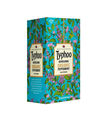 Ty-phoo Erfrischender Bio-Pfefferminztee mit reinen Pfefferminzteebeuteln 20 Stück (2er-Pack) Kostenloser Versand