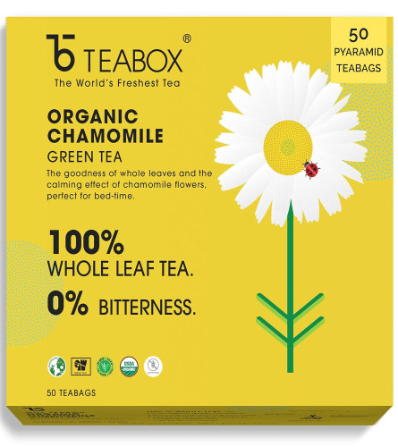 Teabox Kamille Grüntee 50 Stk (Kostenloser Versand)