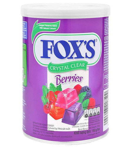 Nestle Fox's Crystal Clear Mix Beeren aromatisierte Bonbondose, 180 g (Kostenloser Versand)
