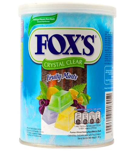 Nestle Fox's Kristallklare, fruchtige Minzbonbons 180 g (Kostenloser Versand)