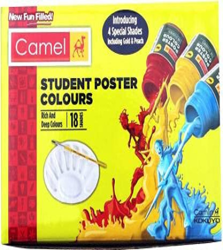 Camel Student Posterfarben 18 Farbtöne (mehrfarbig)