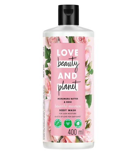 love-beauty-planet-moisturizing-body-wash-400ml-with-murumuru-butter-rose-sulfate-free-paraben-free-liquid-shower-gel-for-men-and-women-free-shipping-