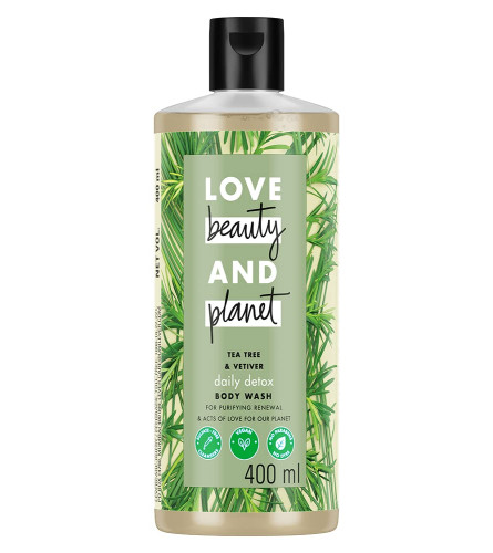 love-beauty-planet-daily-detox-body-wash-400ml-with-tea-tree-vetiver-aroma-naturally-purifying-sulfate-free-paraben-free-liquid-shower-gel-for-men-and-women-free-shipping-