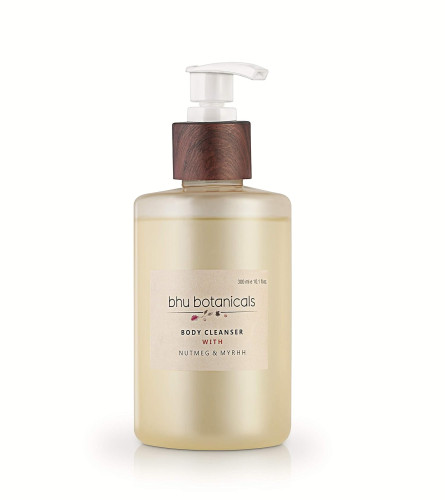 bhu-botanicals-skin-brightening-body-cleanser-with-nutmeg-myrhh-gentle-soap-free-soothes-dry-itchy-sensitive-skin-no-added-color-suitable-for-men-women-300-ml-free-shipping-worldwide