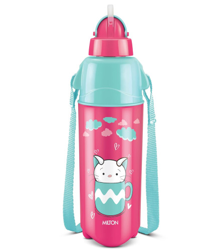 milton-kool-trendy-500-plastic-insulated-water-bottle-with-straw-for-kids-490-ml-cherry-pink-school-bottle-picnic-bottle-sipper-bottle-leak-proof-bpa-free-food-grade-easy-to-carry-pack-of-1-free-shipping-worldwide-