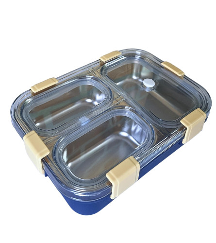 premium-stainless-steel-3-compartment-lunch-box-separately-sealed-grids-leak-proofheat-insulationbpa-free-and-eco-friendly-for-officesschoolboys-girls-included-fork-and-spoon-blue-free-shipping-worldwide-