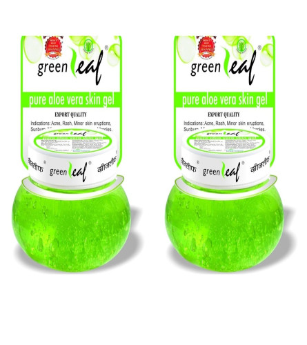Green Leaf Pure Aloe Vera Skin Gel 500 gm ( Pack Of 2 )
