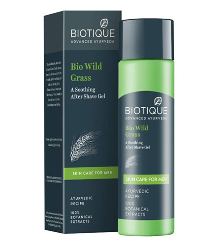 Biotique Bio Wild Grass A Soothing After Shave Gel For Men 120 ml ( Pack of 2 )