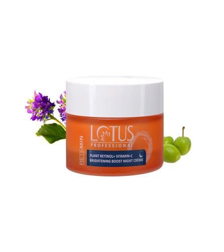 Lotus Professional Retemin Plant Retinol & Vitamin C Face Night Cream 50gm - free shipping