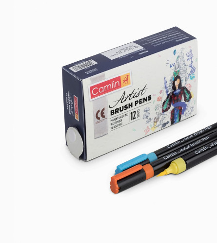 Camlin Artist Brush Pen Set - Pack of 12