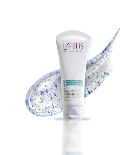 Lotus Professional DermaSAGE Phyto Ceramide Detox Foaming Cleanser for Clear & Hydrated Skin 100 gm