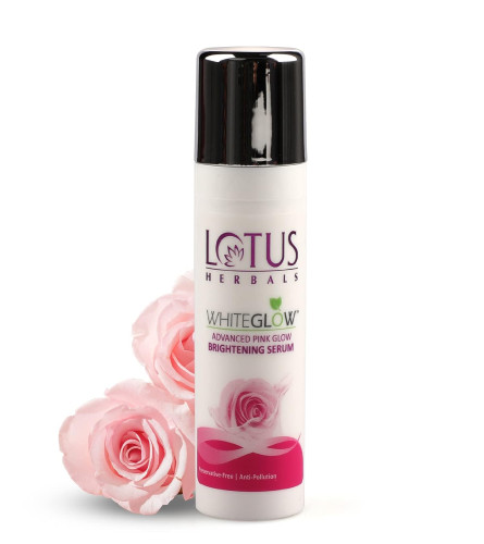 Lotus Herbals Whiteglow Advanced Pink Glow Brightening Serum, 30ml - free shipping