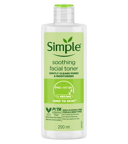 Simple Kind to Skin Soothing Facial Toner 200ml - free ship