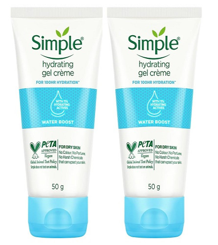 Simple Water Boost Hydrating Gel Creme 50 gm x 2 pack - free ship