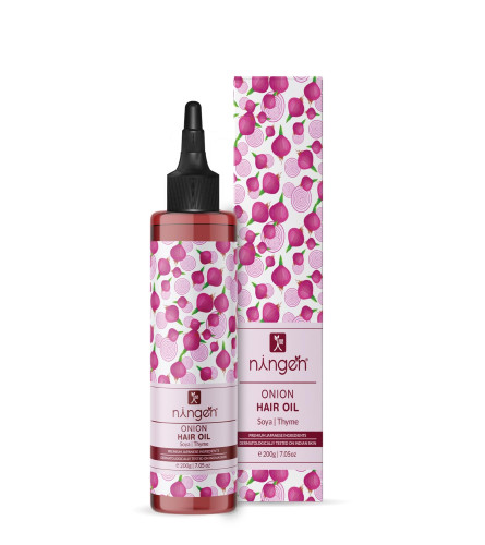 Ningen Red Onion Hair Oil For Hair Growth & Hair Fall Control 200ml - free ship