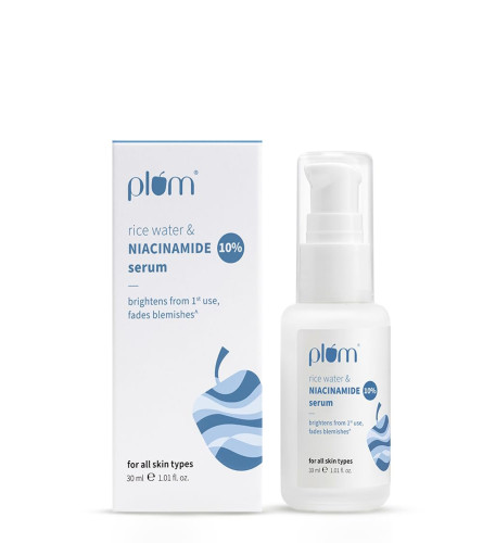 Plum 10% Niacinamide Serum with Rice Water 50 ml