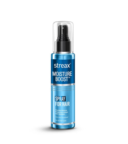 Streax Moisture Boost Spray Hair Serum for Dry Frizzy Hair 50 ml (Pack Of 4)