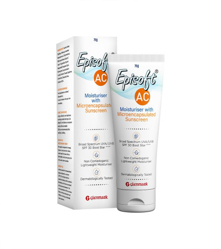 Episoft Ac Lightweight Moisturizer With Microencapsulated Sunscreen 75 gm