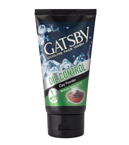 GATSBY Cooling Face Wash - Oil Control For Deep Cleansing 100 gm (Pack of 2)