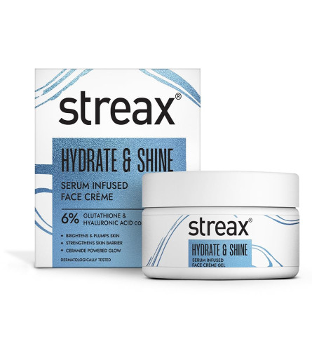 Streax Hydrate & Shine Serum Infused Face Cream Gel 50 g (Pack of 2)